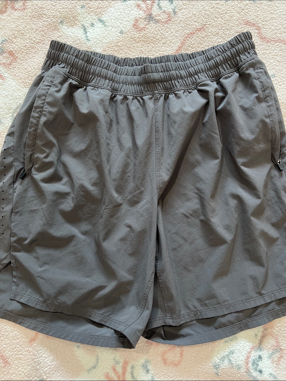all in motion Men's Athletic Shorts in Charcoal Gray